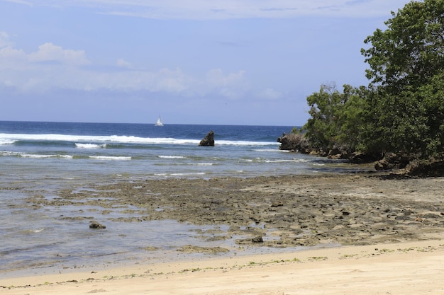 A beautiful view of Nusa Dua Beach in Bali Indonesia