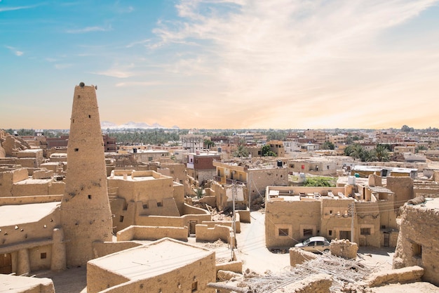 Photo beautiful view of the old town of siwa oasis in siwa egypt