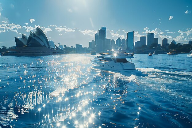 Beautiful view of Opera House Australia