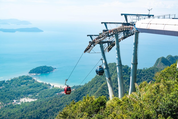 A beautiful view os Sky Bridge in Langkawi Malaysia