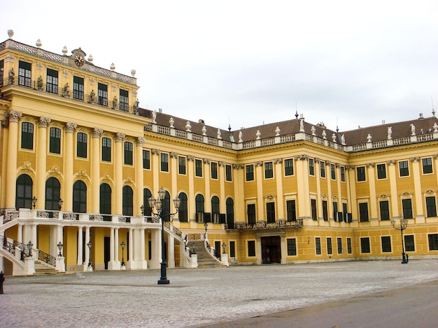 Beautiful view of the palace Closeup Vienna Austria