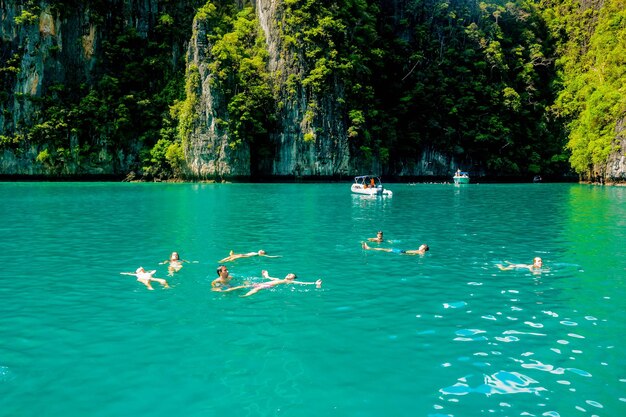 A beautiful view of Phi Phi Island located in Thailand
