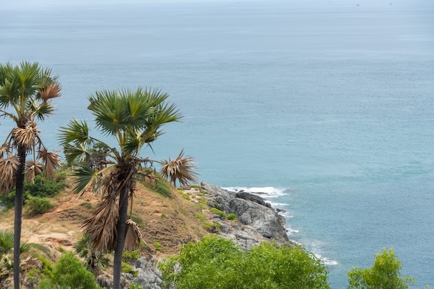 プロムテップ岬の視点、プーケット、タイの美しい景色。ソフトフォーカス。