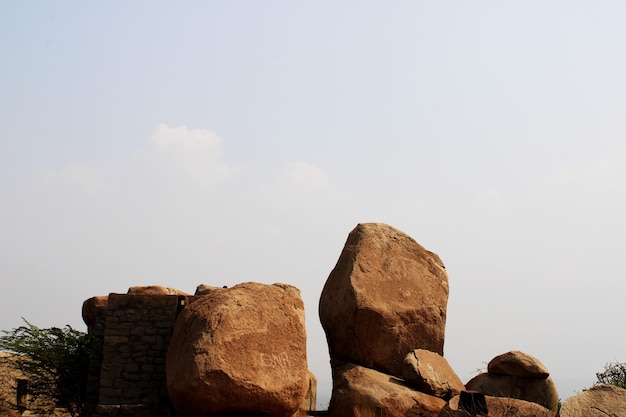 Beautiful view of the rocks at Bellary Fort