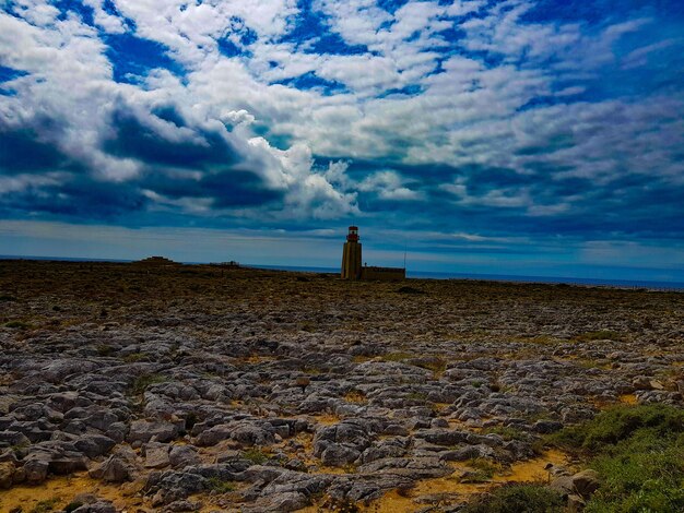 Foto bella vista del faro di sagres contro il cielo