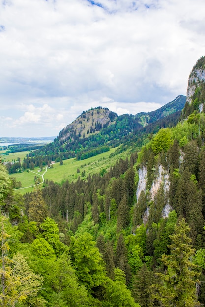 Beautiful view of Schwangau. Beautiful mountains, Bavarian Alps