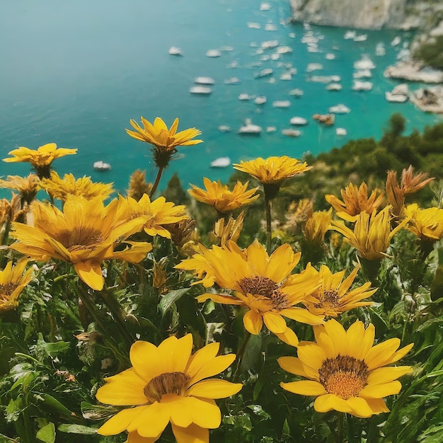 beautiful view of the sea coast