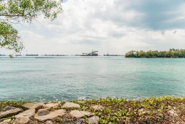 A beautiful view of Sentosa Island located in Singapore