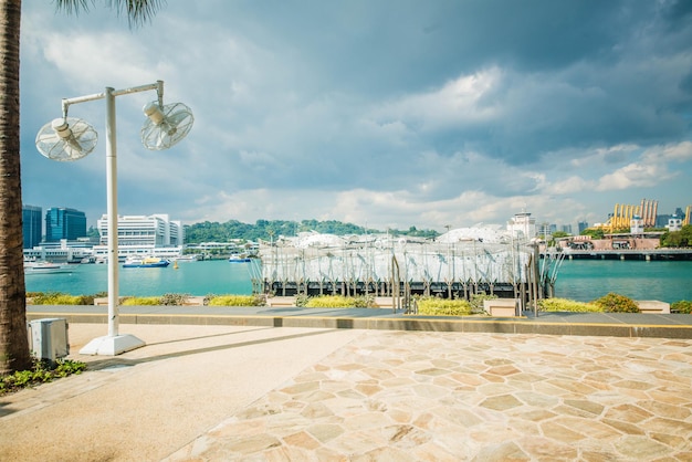 A beautiful view of Sentosa Island located in Singapore