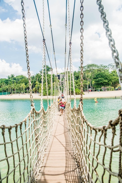 A beautiful view of Sentosa Islanda located in Singapore