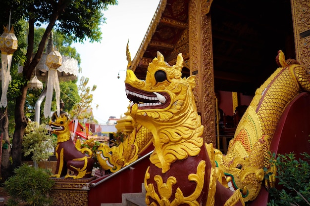 A beautiful view of silver temple located in Chiang Mai Thailand