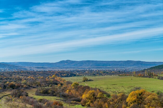 Beautiful view of sky and field