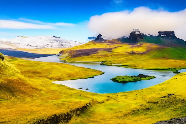 Beautiful view of southern iceland