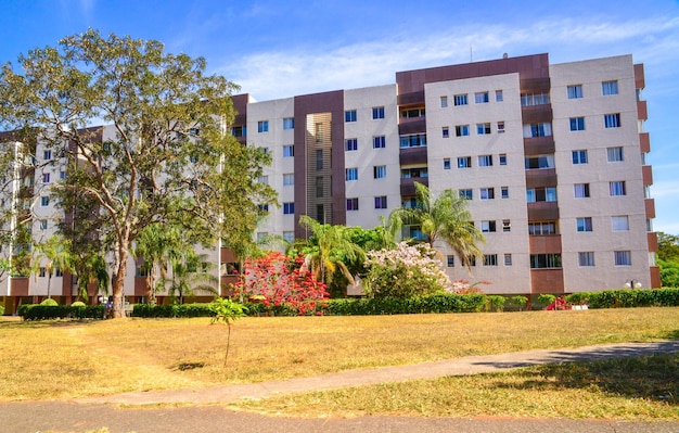 Foto una bellissima vista del settore sud-ovest a brasilia, brasile