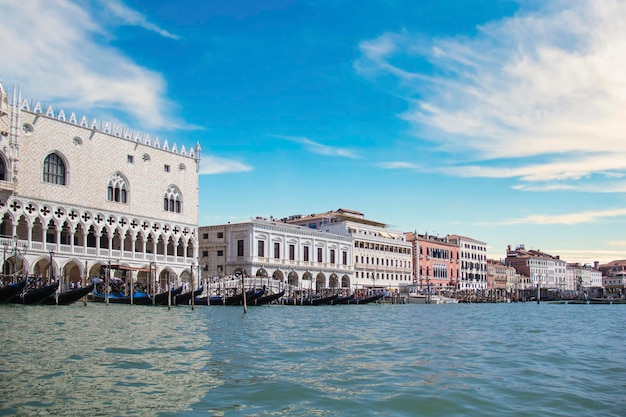 Beautiful view of the St Mark's Basilica in Venice Italy