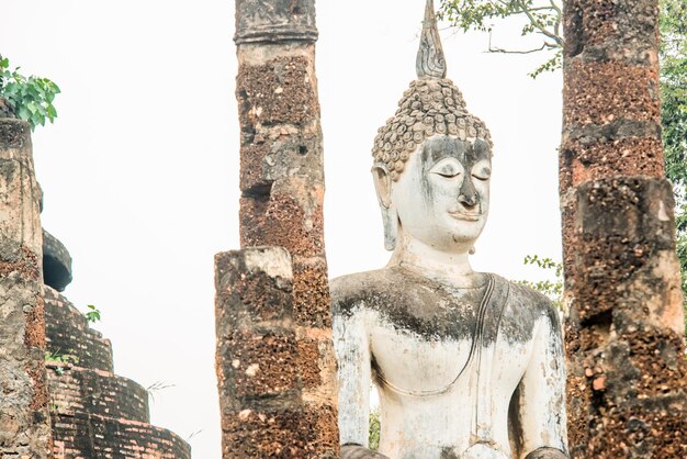 A beautiful view of Sukhothai Historical Park located in Thailand