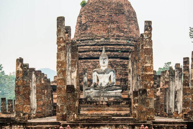 A beautiful view of Sukhothai Historical Park located in Thailand