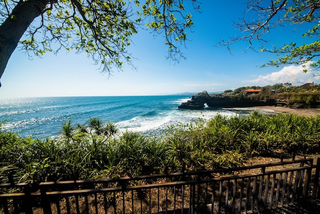 A beautiful view of Tanah Lot located in Ubud Bali Indonesia