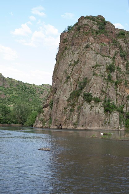 Beautiful view of Tsover lake Dsegh Armenia Lori Province