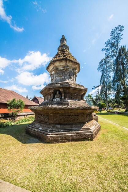 A beautiful view of Ulun Danu Batur temple located in Bali Indonesia