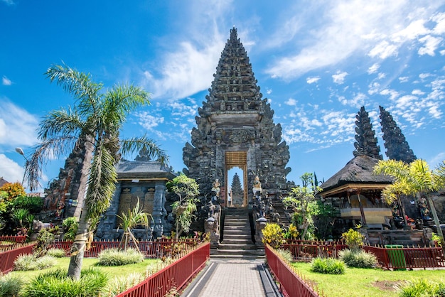 A beautiful view of Ulun Danu Beratan temple located in Bali Indonesia