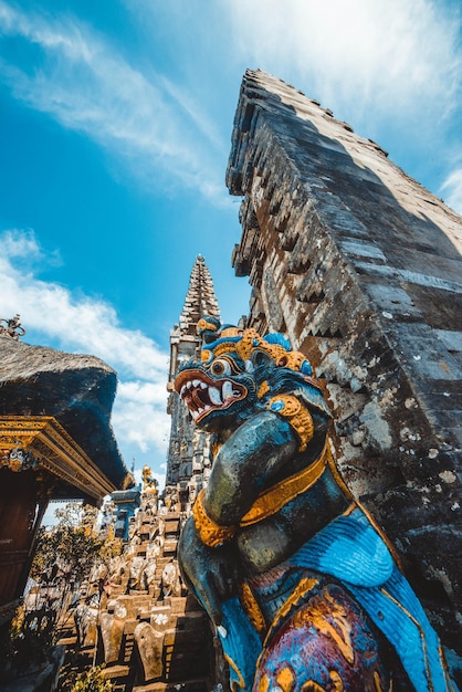 A beautiful view of Ulun Danu Beratan temple located in Bali Indonesia