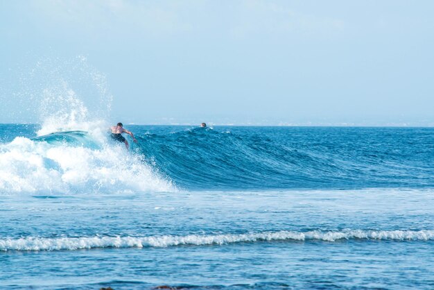 A beautiful view of Uluwatu beach located in Bali Indonesia