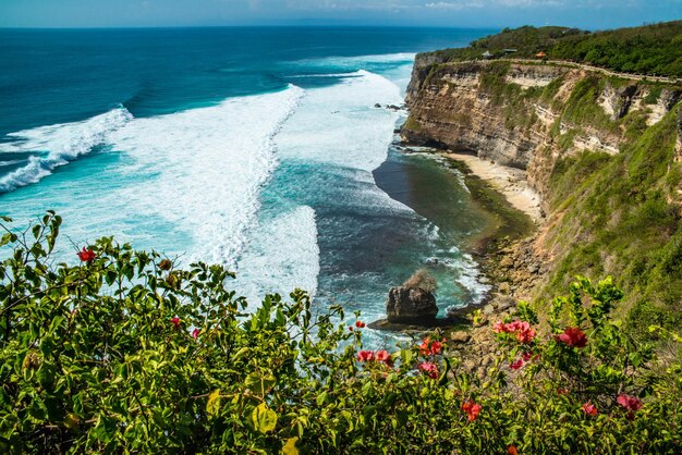 A beautiful view of Uluwatu temple located in Bali Indonesia