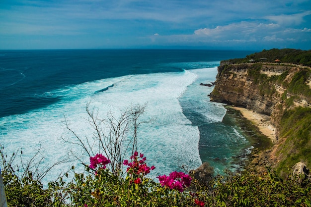 A beautiful view of Uluwatu temple located in Bali Indonesia