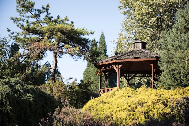 カナダ の バンクーバー に ある ヴァンダウゼン 植物 園 の 美しい 景色
