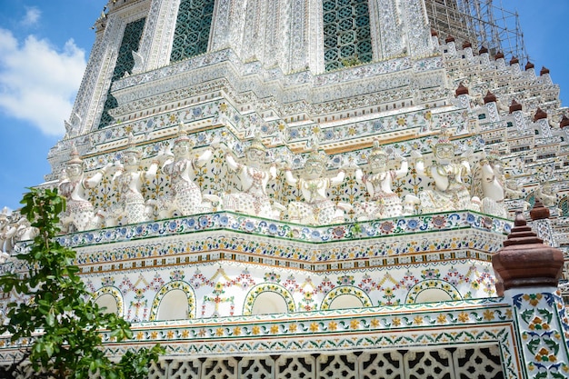 A beautiful view of Wat Arun temple located in Bangkok Thailand