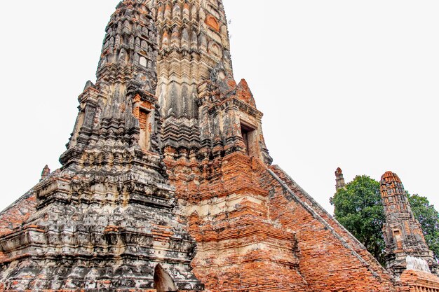 タイのアユタヤにあるワットチャイワタナラム寺院の美しい景色