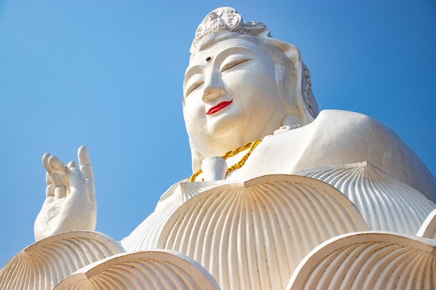 A beautiful view of wat huai pla kang buddhist temple located in chiang rai thailand