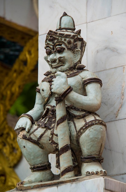 A beautiful view of Wat Paknam temple in Bangkok Thailand