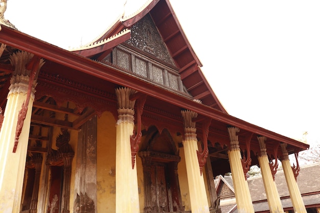 A beautiful view of wat sisaket temple located in Vientiane Laos