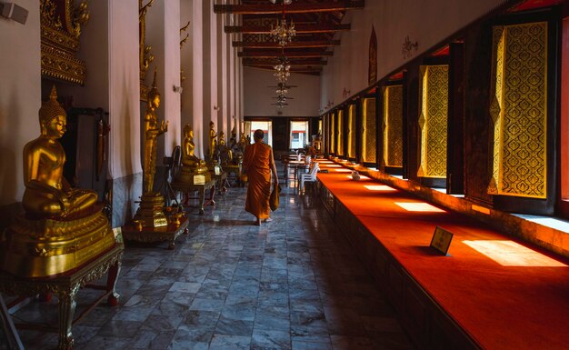 Photo a beautiful view of wat songkran temple in bangkok thailand