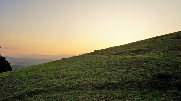 Beautiful view of Wenlock Downs 9th Mile Shooting Point Ooty during sunset Must visit place in evening