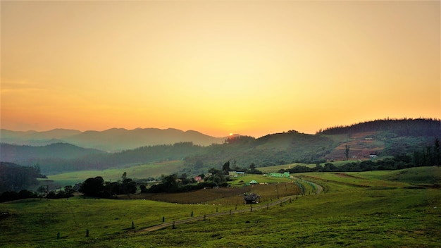 Beautiful view of Wenlock Downs 9th Mile Shooting Point Ooty during sunset Must visit place in evening