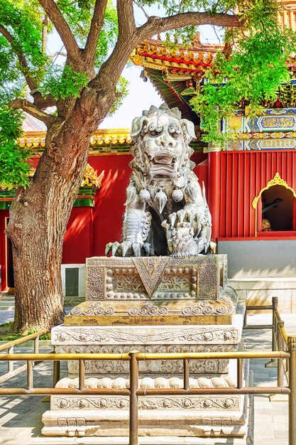 Beautiful View of Yonghegong Lama Temple.Beijing.