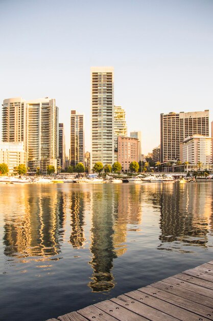 Beautiful view of Zaitunay Bay in Beirut, Lebanon