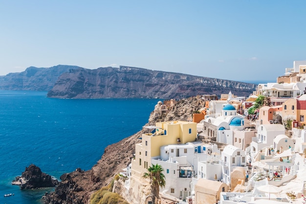 Beautiful views on the island of Santorini Landscape