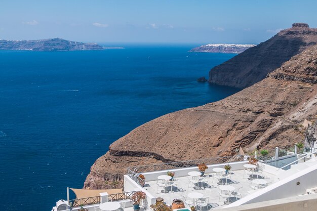 サントリーニ島の風景の美しい景色