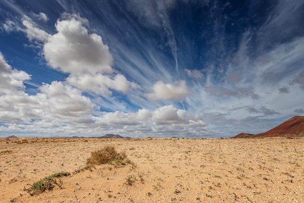 Beautiful views and volcanic landscapes from the canary island of lanzarote