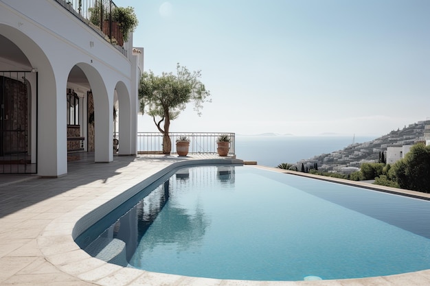 Beautiful villa with pool and sea views