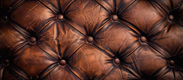 Photo beautiful vintage dark brown leather pattern and texture on background