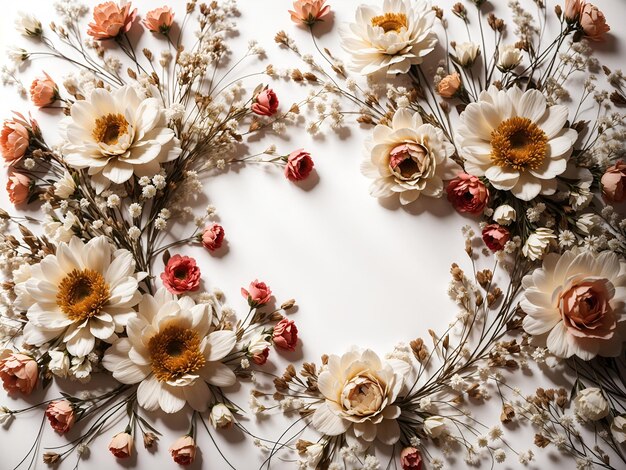 Photo beautiful vintage flower background