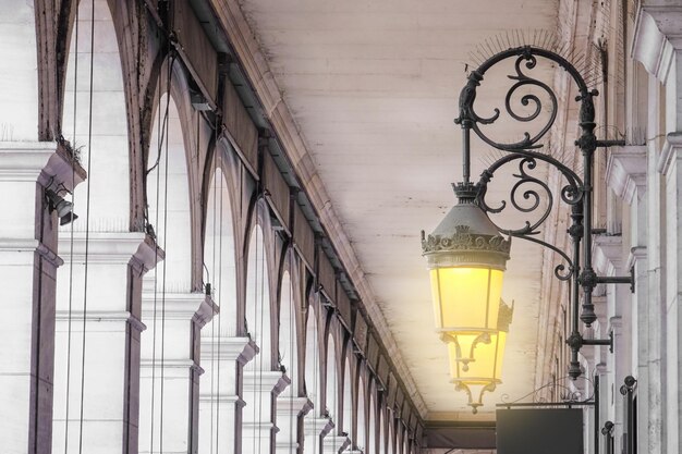 Beautiful vintage lanterns outdoors