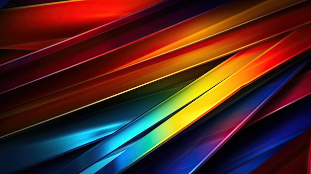 Красивые яркие цвета абстрактные горизонтальные линии технологии футуристический фон обои Generative AIxA