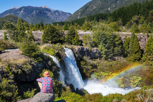 Bellissimi paesaggi vulcanici in cile, sud america