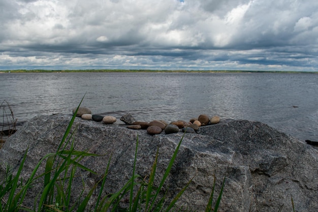 Photo the beautiful volga river coast